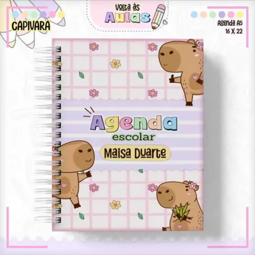 Agenda Escolar Capivara 2026