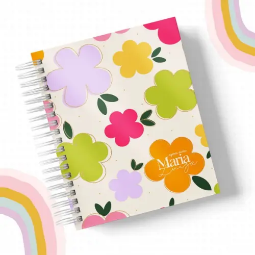 Agenda Escolar Floral 2025