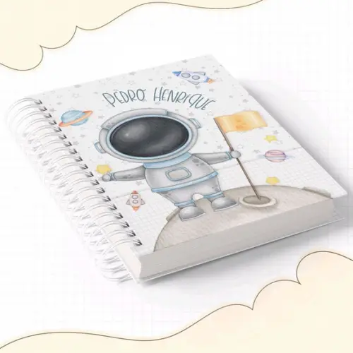 Agenda Escolar ou Creche Astronauta