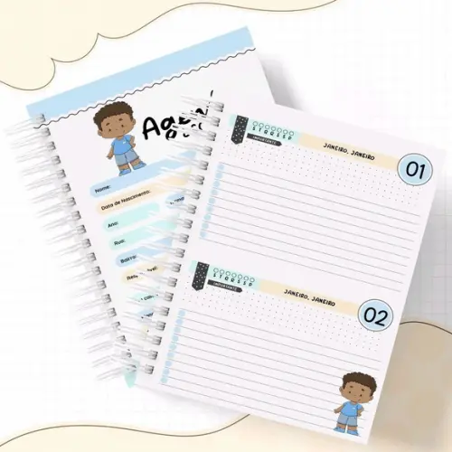 Agenda Escolar ou Creche Menino