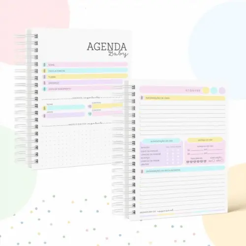 Agenda Escolar para Creche Borboleta