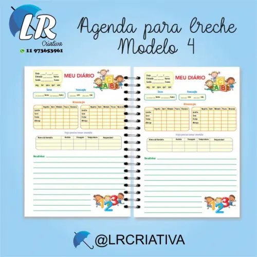 Agenda Escolar para Creche ou Recado