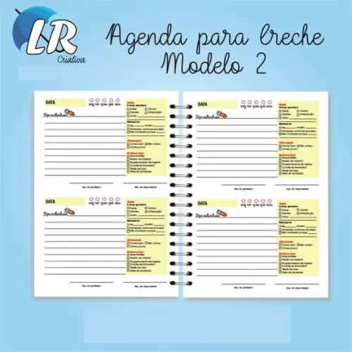 Agenda Escolar para Creche ou Recado