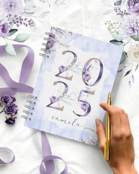 Agenda Floral Violeta 2025