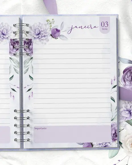 Agenda Floral Violeta 2025