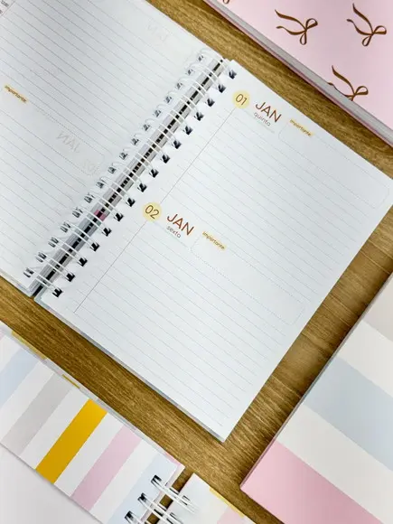 Agenda Fofa 2026 2 Dias Por Folhas