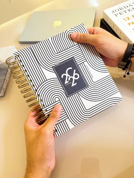 Agenda Masculina 2026 2 Dias Por Folhas