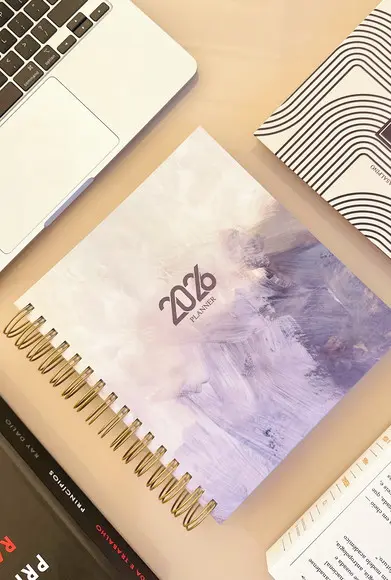 Agenda Masculina 2026 2 Dias Por Folhas