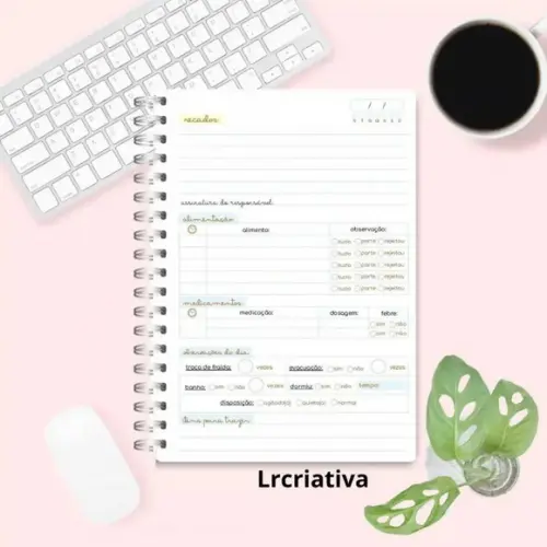 Agenda para Creche 2026 Menininhos Permanente