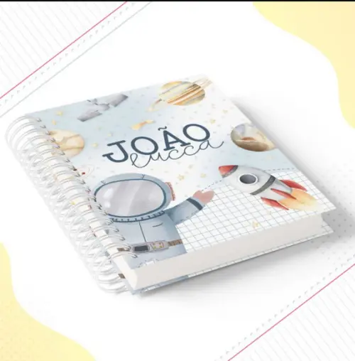 Agenda para Creche Astronauta 1 Dia Por Folha Envio Rápido