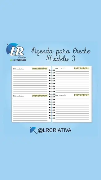 Agenda para Creche Menina