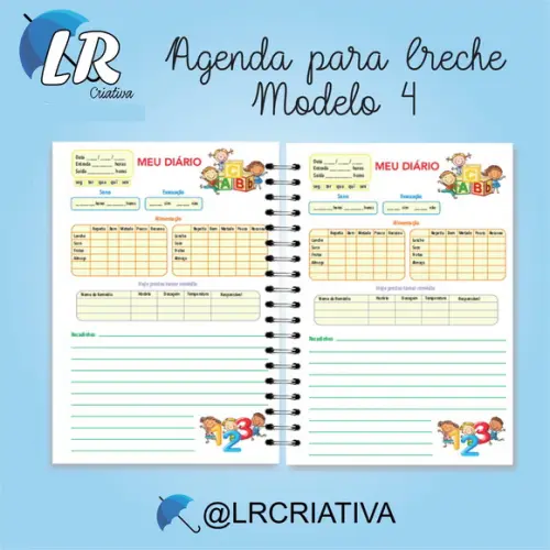 Agenda para Creche Menina