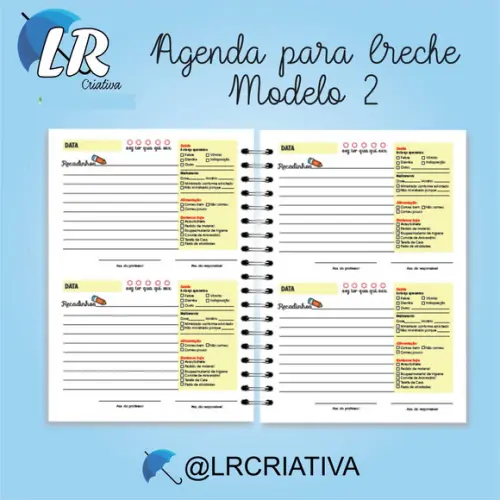Agenda para Creche Menino