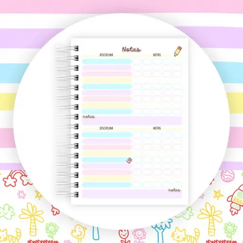 Agenda para Escolar 2025 2 Dias Por Folhas
