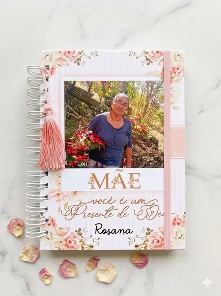 Agenda Permanente Personalizada Dia das Mães com Foto