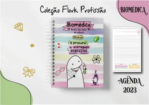 Agenda Profissão Flork 2023 2 Dias Por Folha