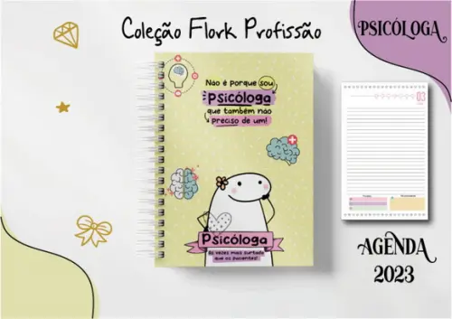 Agenda Profissão Flork 2023 2 Dias Por Folha