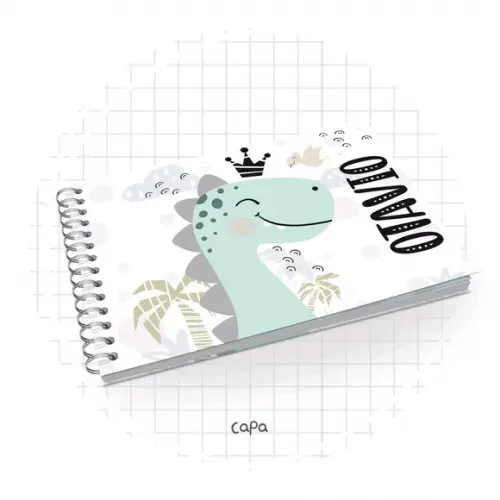 Álbum do bebê de 0 a 5 anos dinossauro