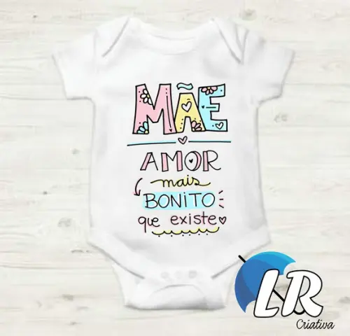 Body infantil Dia das Mães