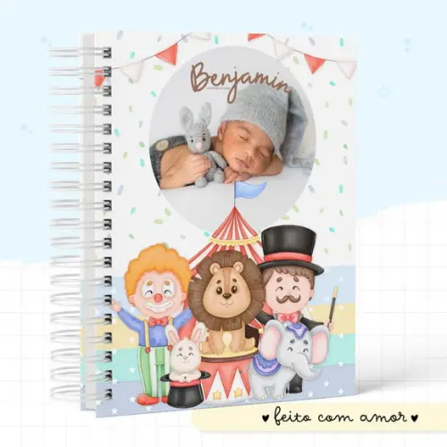 Caderneta de Saúde Personalizada com Foto Circo