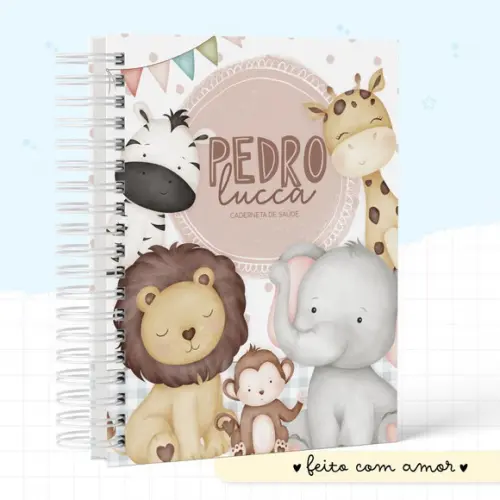 Caderneta de Saúde Safari Personalizada