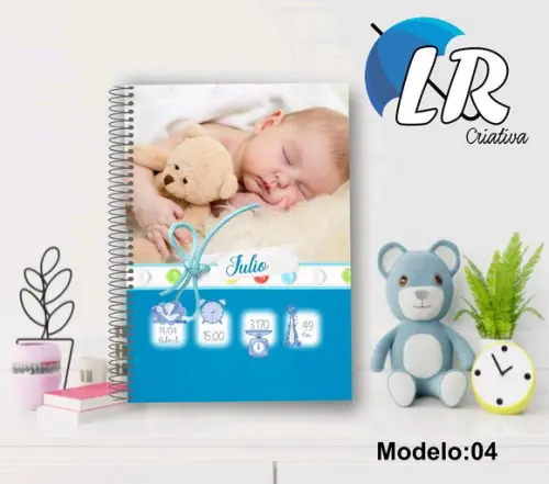 Caderneta de Vacina Personalizada com Foto Menino