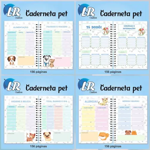 Caderneta de vacina pet personalizada COMPLETA