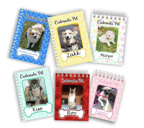 Caderneta de vacina pet personalizada COMPLETA