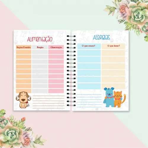Caderneta Pet + Rg e Certidão Personalizada