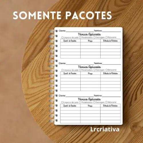 Caderno Contrato e Pacotes de Procedimentos Estéticos