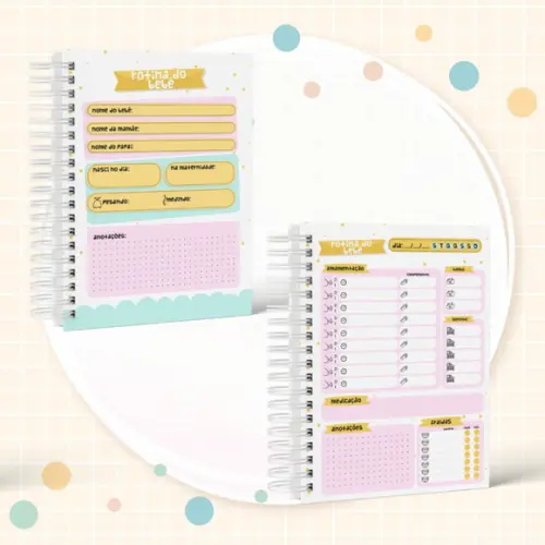 Caderno da Rotina do Bebê