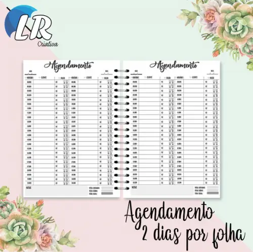 Caderno de Agendamento Manicure