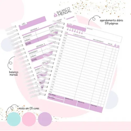 Caderno de Agendamento Manicure