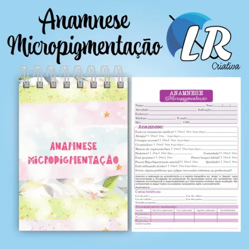 Caderno De Anamnese Micropigmentação