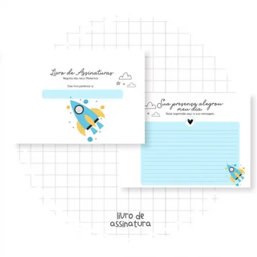Caderno de Assinaturas astronauta