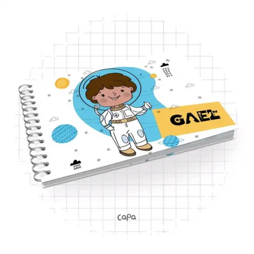 Caderno de Assinaturas astronauta