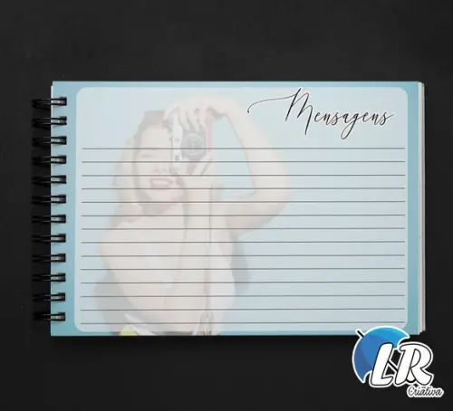 Caderno de Assinaturas com foto
