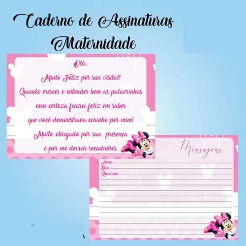 Caderno de Assinaturas Maternidade