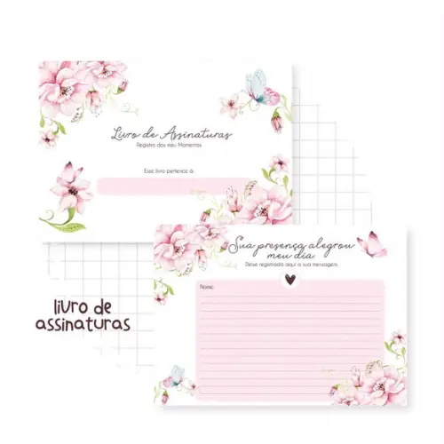 Caderno De Assinaturas Menina