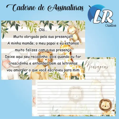 Caderno de Assinaturas Safari