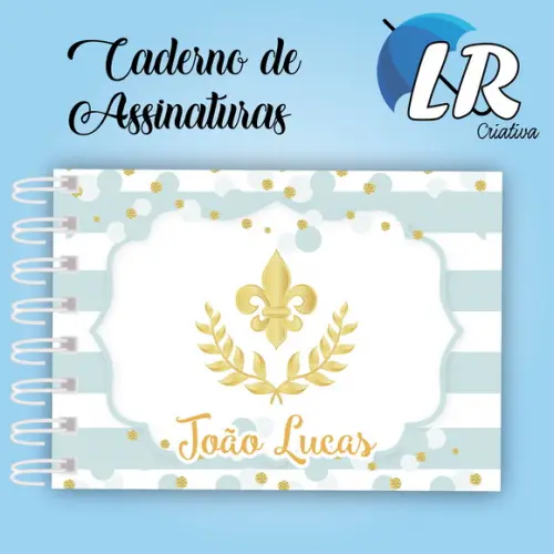 Caderno de Assinaturas Menino