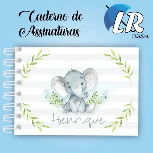 Caderno de Assinaturas Menino
