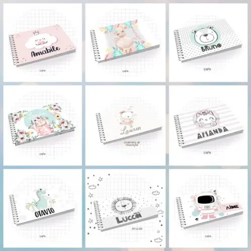 Caderno De Assinaturas Menina