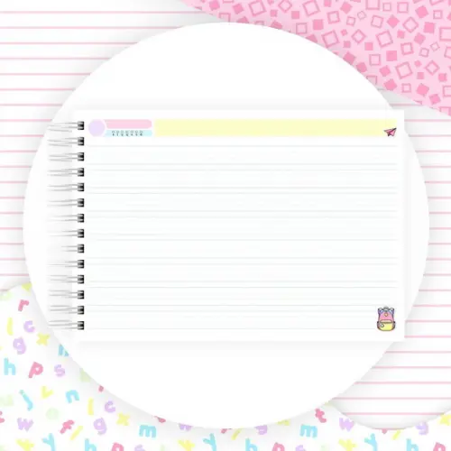 Caderno de Caligrafia Personalizado