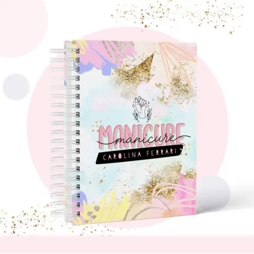 Caderno de controle de pacote + contrato Mensal