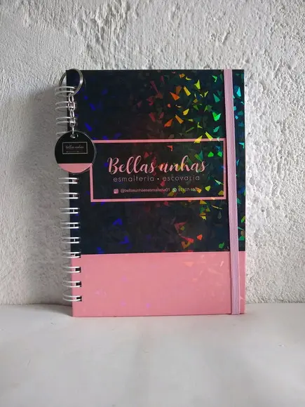 Caderno de controle de pacote + contrato mensal Manicure