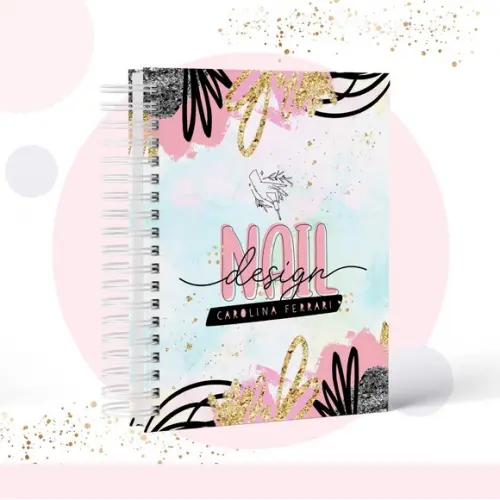Caderno de controle de pacote + contrato Mensal manicure
