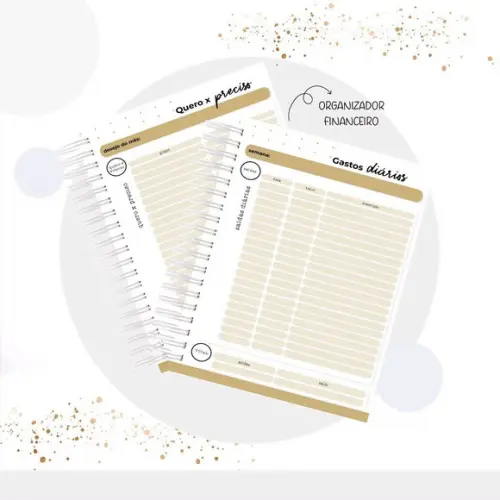 Caderno de Organização Financeiro masculino