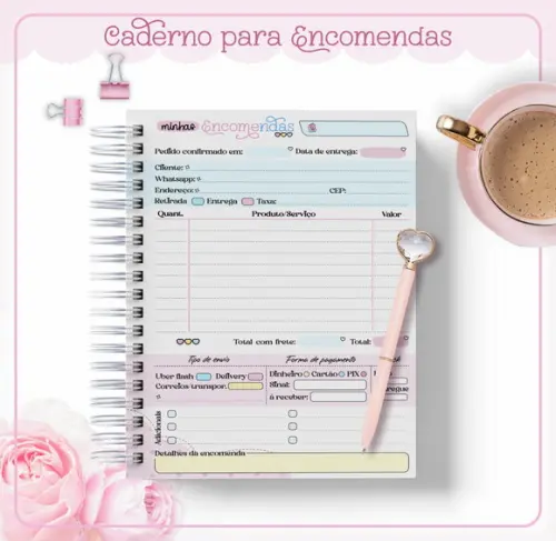 Caderno de Pedidos Candy Color