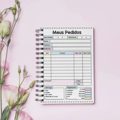 Caderno De Pedidos Candy Color